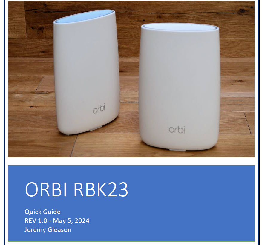 Orbi Manual preview