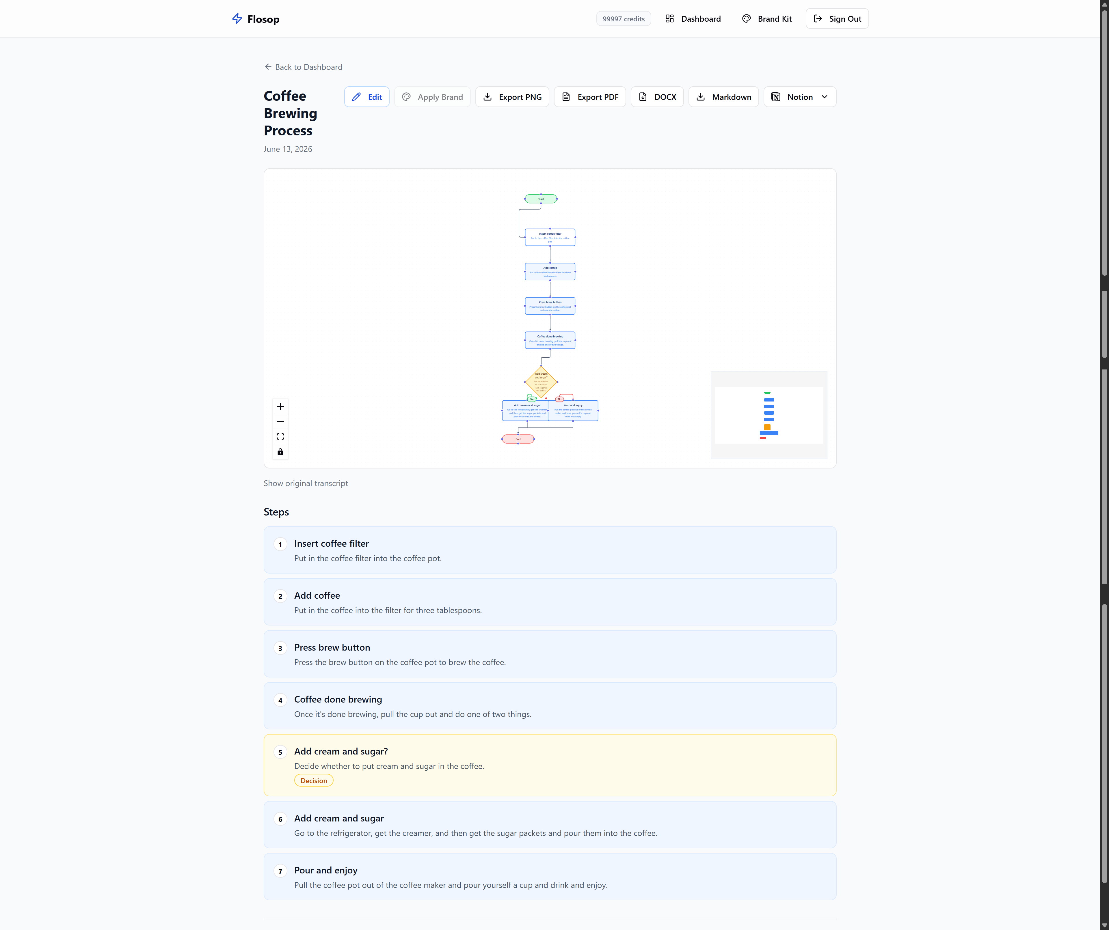 SOP Generator app preview